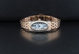 Ladies Rose Gold Plated Diamond Watch